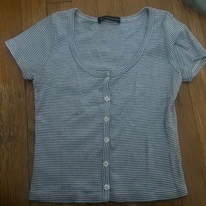 Brandy Melville, John Galt, striped blue and white Zelly top super cute